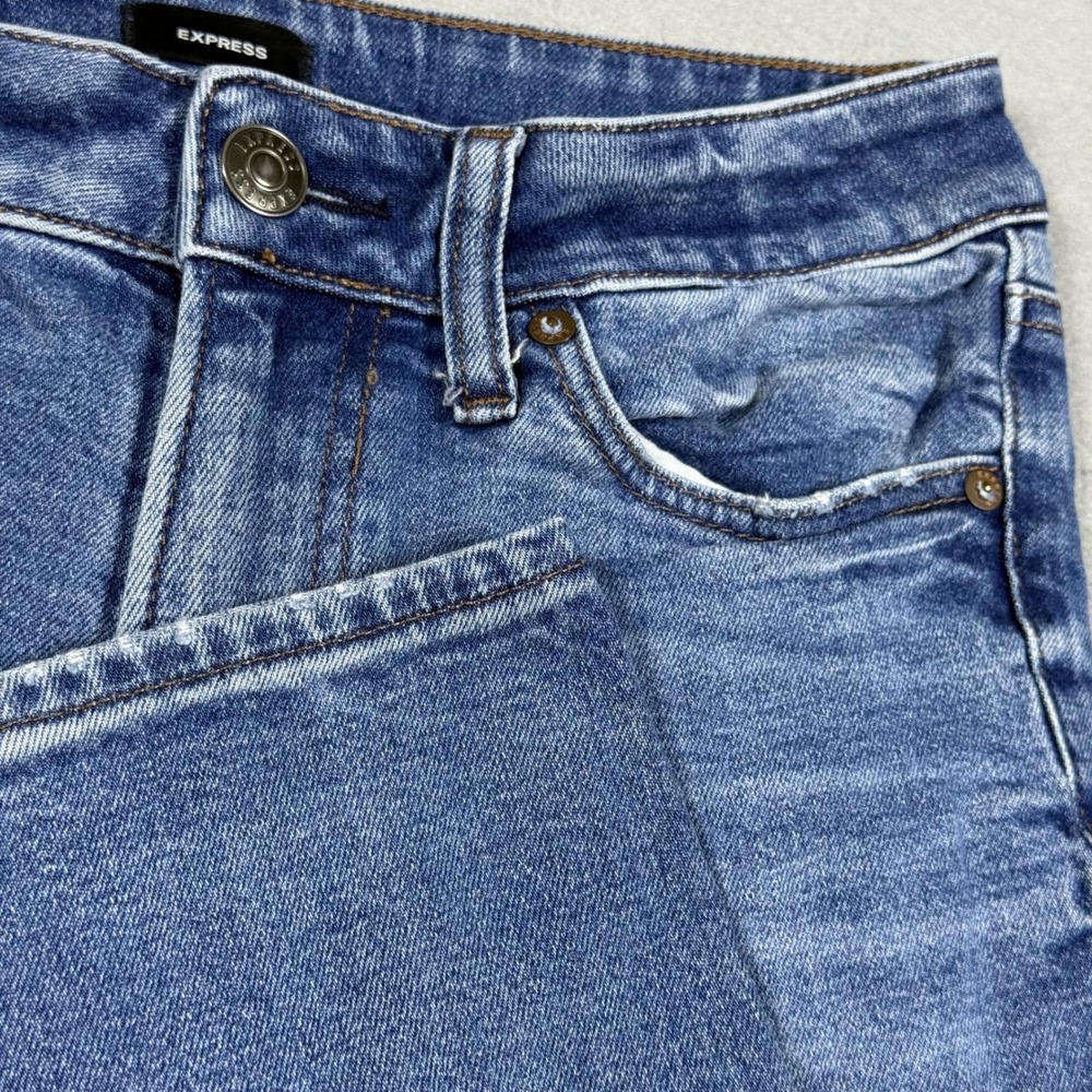 Express Skinny Jeans Mens 28x30 Medium Wash Blue Denim Stretch Casual Pants